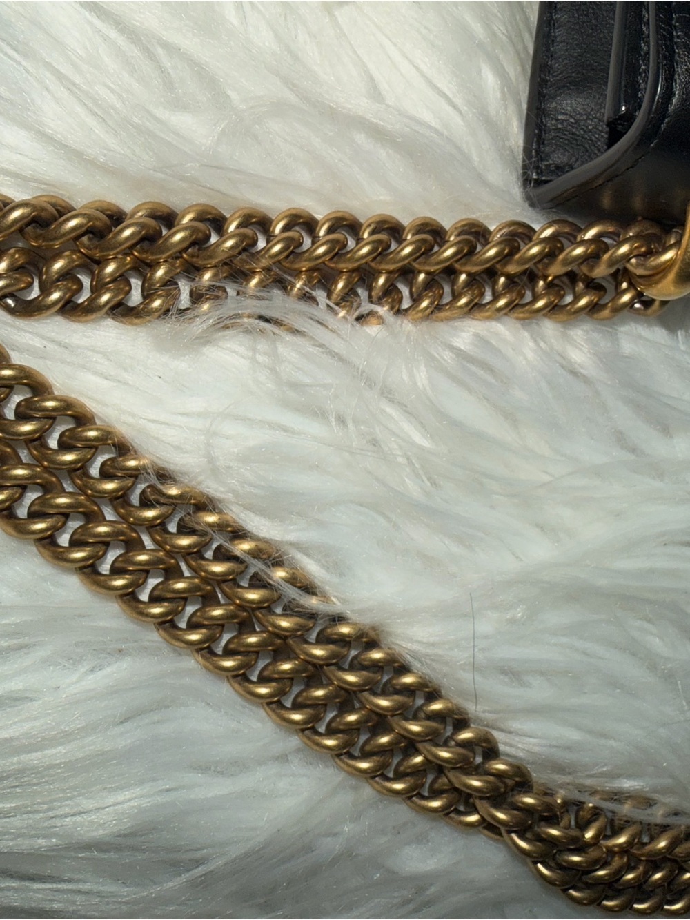 GG Medium Peony Chain Shoulder and Crossbody Leather Bag Limited Edition - Picture 3 of 16